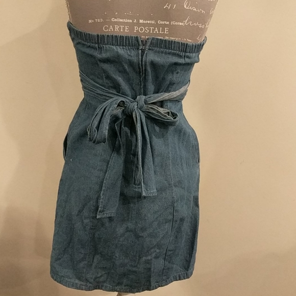 JFW Lightweight strapless denim dress - Picture 3 of 4